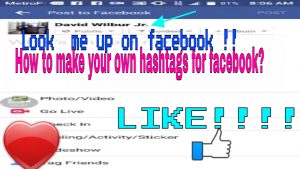 How to Create your own Hashtag on Facebook